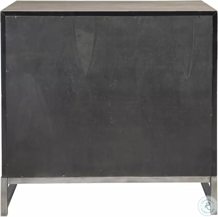 Saheli Soft Mushroom Gray Accent Chest