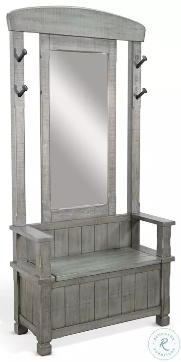 Railspur Haven Blue 78" Hall Tree with 4 Hook