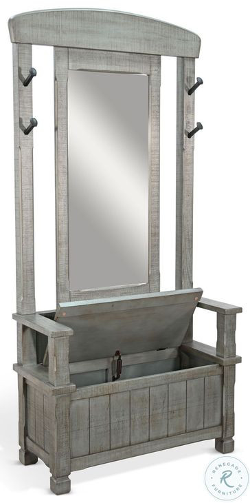 Railspur Haven Blue 78" Hall Tree with 4 Hook