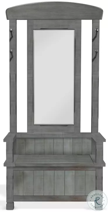 Railspur Haven Blue 78" Hall Tree with 4 Hook