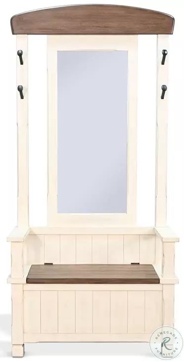 Sundale White 78" Hall Tree
