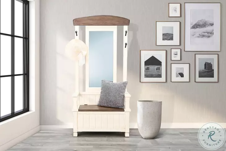 Sundale White 78" Hall Tree