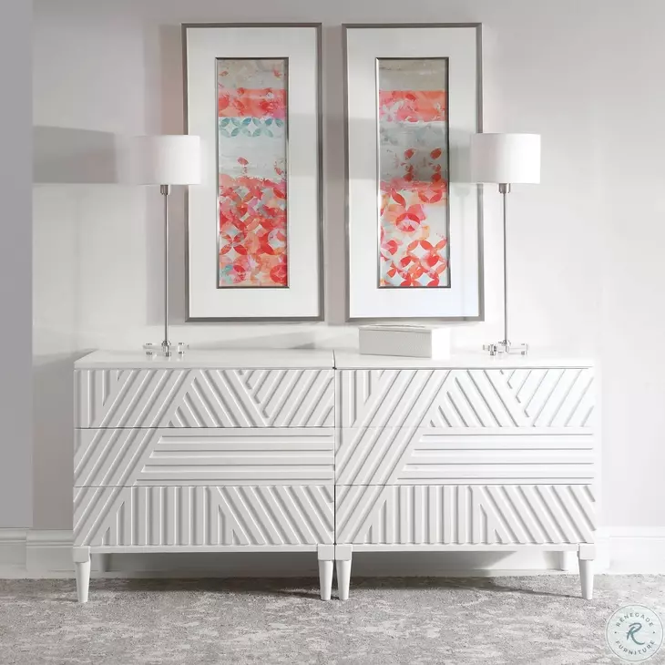 Ethan Crisp White Drawer Chest