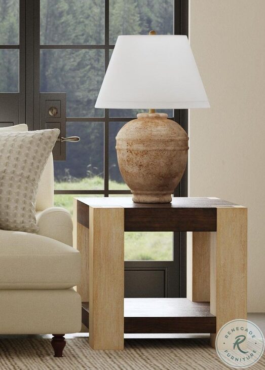 Harmony Carbon Mindi And Blonde Acacia End Table