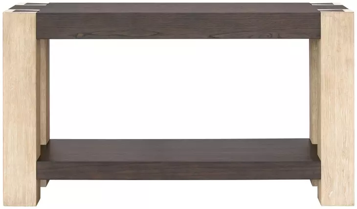 Harmony Carbon and Blonde Rectangular Console Table