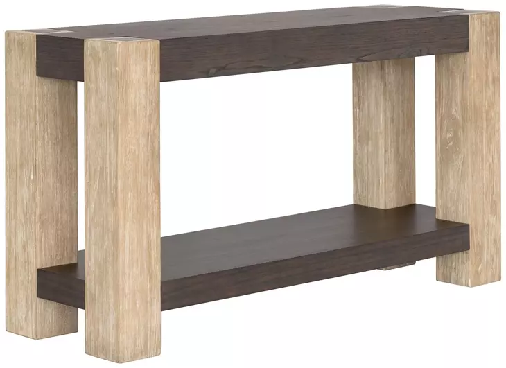 Harmony Carbon and Blonde Rectangular Console Table