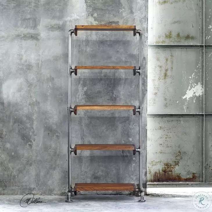 Kyvanna Aged Gunmetal Etagere