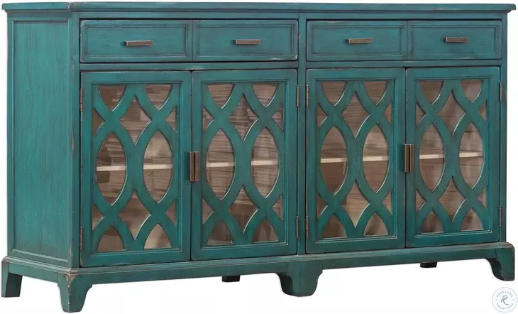 Oksana Lagoon Green Credenza
