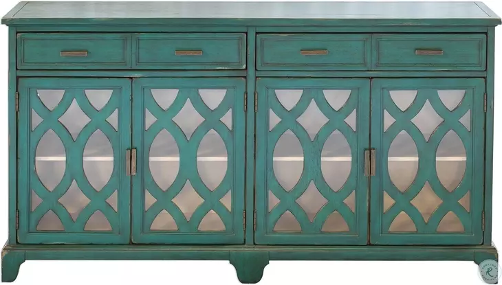 Oksana Lagoon Green Credenza