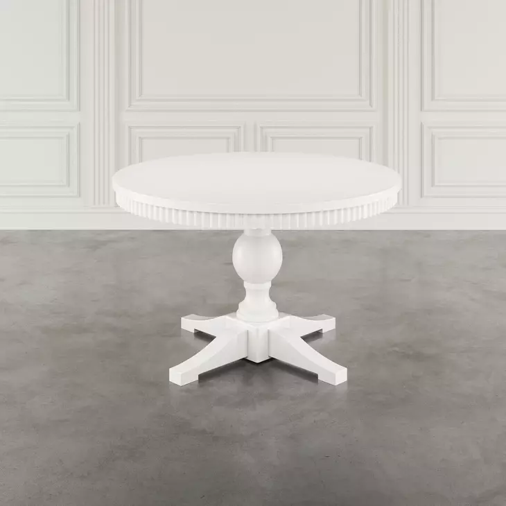 Westport White 66" Extendable Oval Dining Room Set