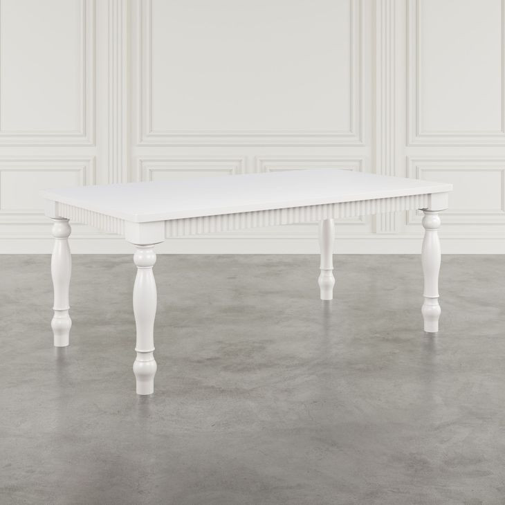 Westport White 72" Extendable Rectangular Dining Table