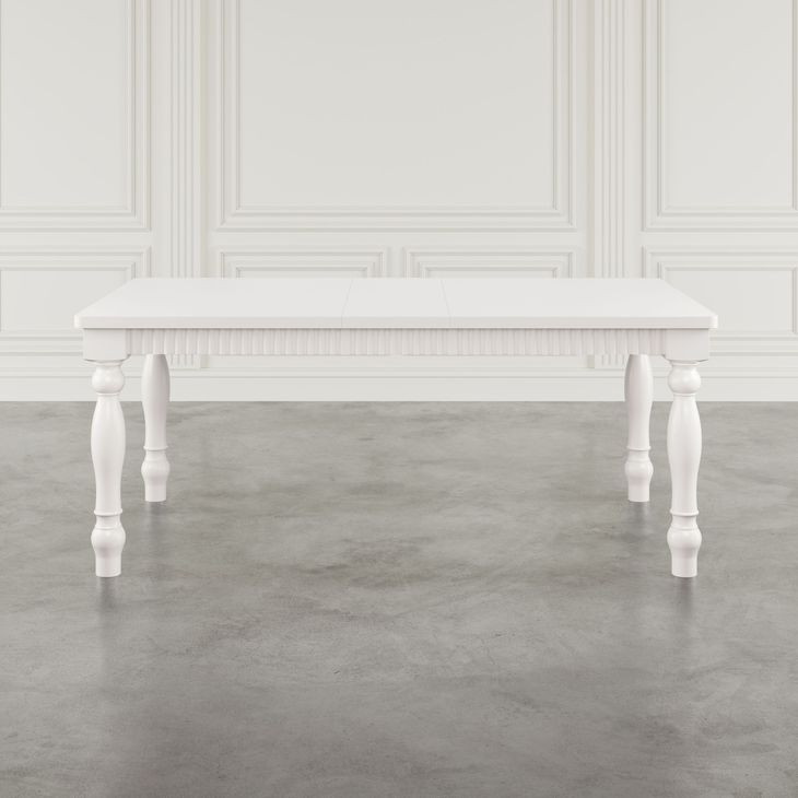Westport White 72" Extendable Rectangular Dining Room Set