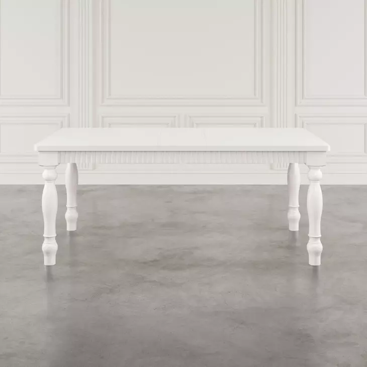Westport White 72" Extendable Rectangular Dining Room Set