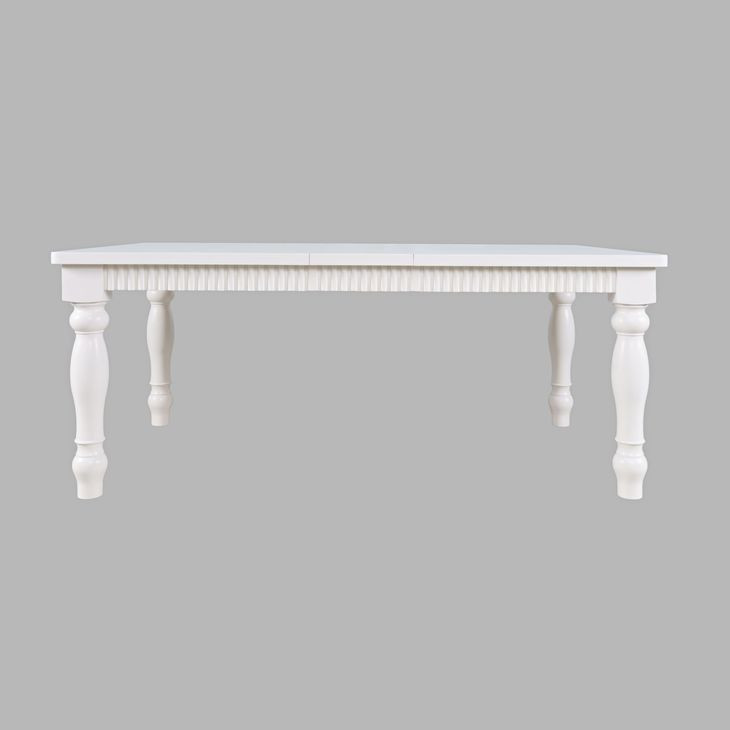 Westport White 72" Extendable Rectangular Dining Table
