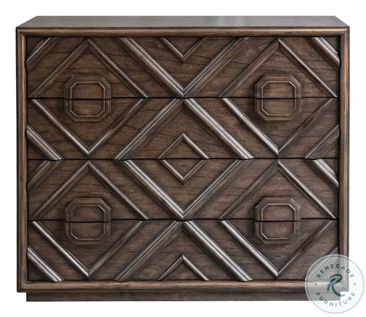 Leclair Deep Walnut Drawer Chest