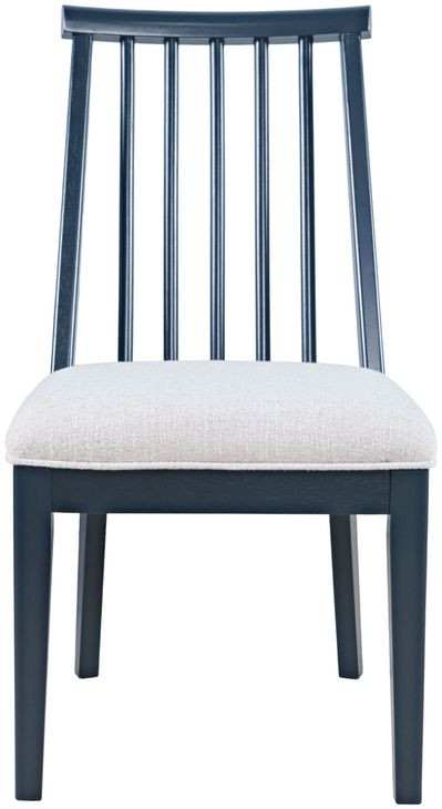 Westport Gray Upholstered Slat Back Dining Chair Set of 2