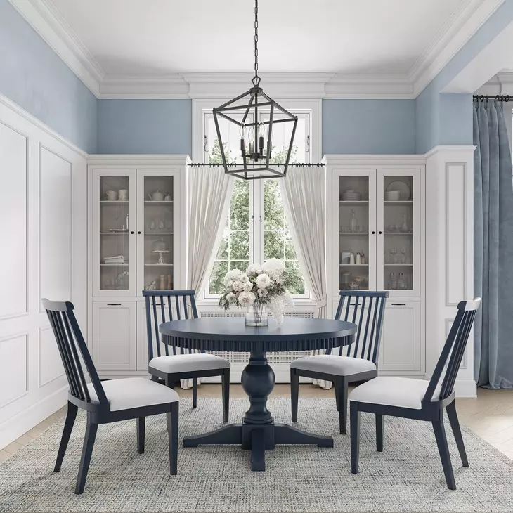 Westport Navy 66" Extendable Oval Dining Table