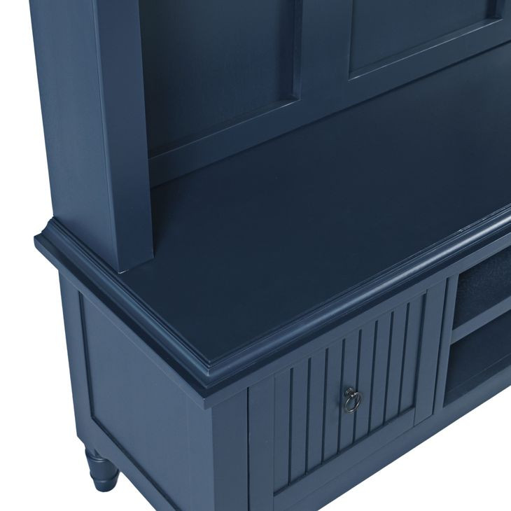 Westport Navy Hall Tree with Storage Bench