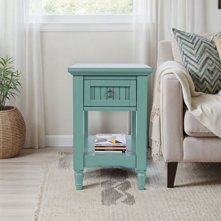 Westport Fern Green Square Chairside End Table