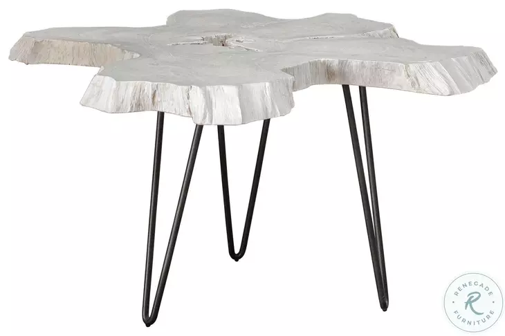 Trillium Bleached Teak Cocktail Table