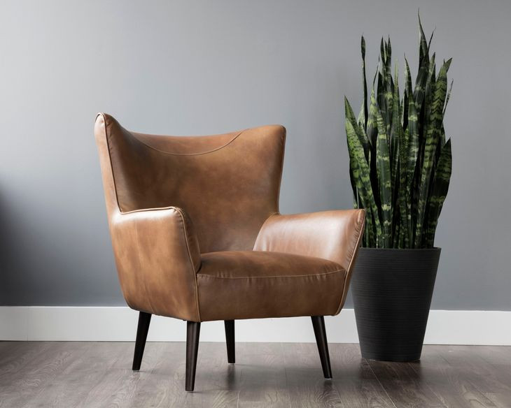 Latham Tobacco Tan Upholstered Lounge Chair