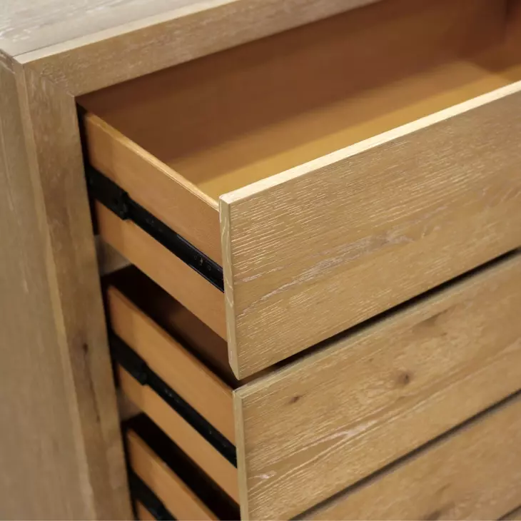Harper Light Oak 5 Drawers Chest