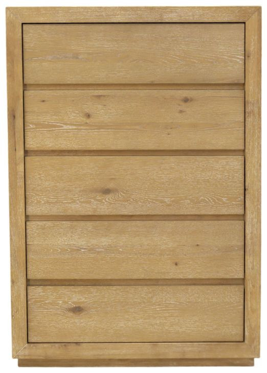 Harper Light Oak 5 Drawers Chest