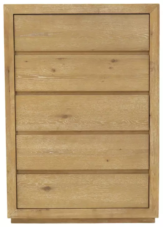 Harper Light Oak 5 Drawers Chest