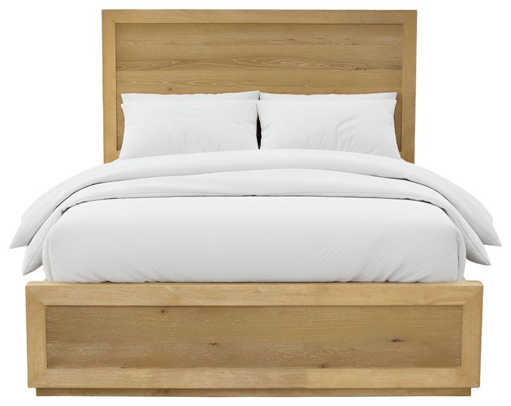 Harper Light Oak Queen Platform Bed