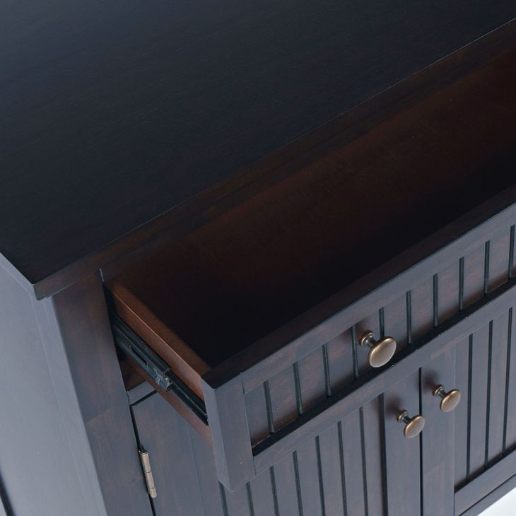 Bridgton Brown 2 Door Accent Cabinet with 1 Drawer