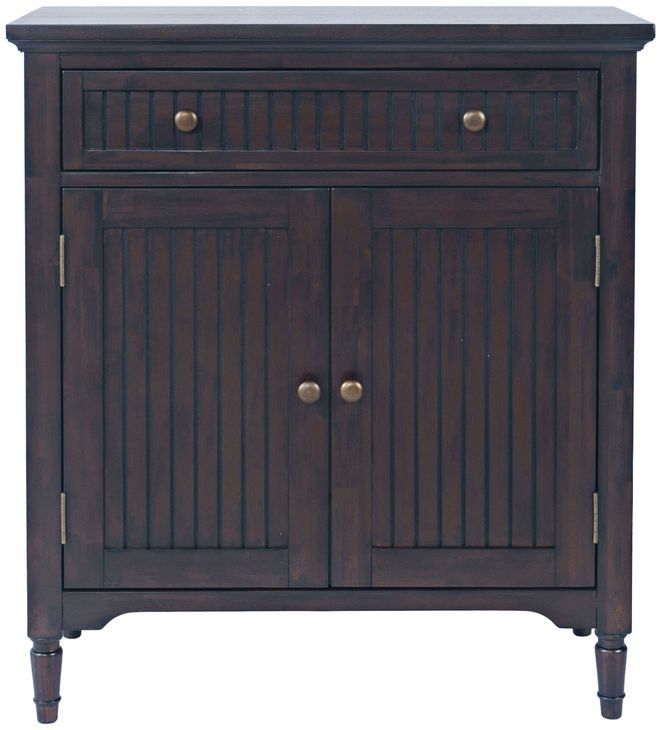 Bridgton Brown 2 Door Accent Cabinet with 1 Drawer