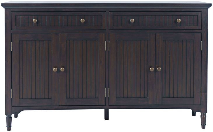 Bridgton Mahogany 4 Door Sideboard Cabinet