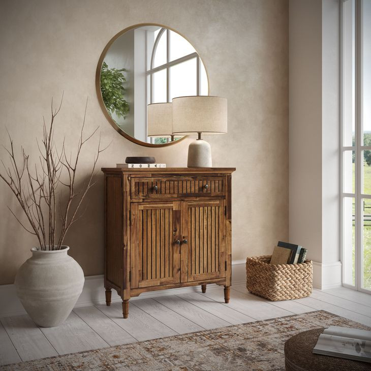 Bridgton Brown 2 Door Accent Cabinet