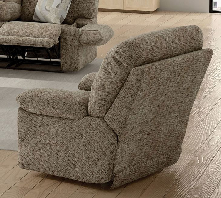 Beacon Mushroom and Porcelain Lay Flat Triple Power Reclining Living Room Set