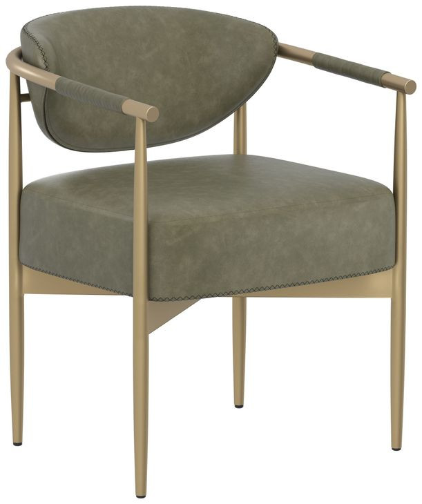 Heloise Ivanhoe Pine Upholstered Dining Arm Chair