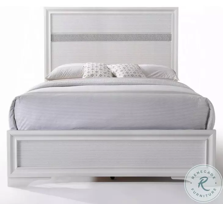 Naima White Twin Platform Bed