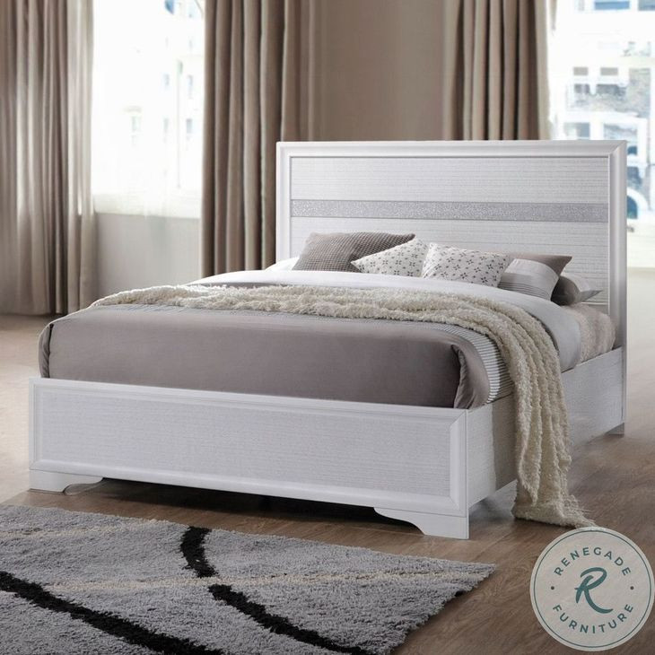 Naima White Youth Panel Bedroom Set