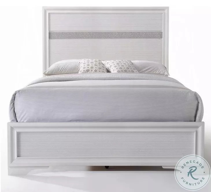 Naima White Full Platform Bed