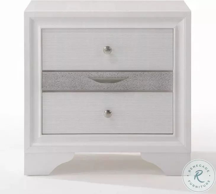 Naima White Nightstand