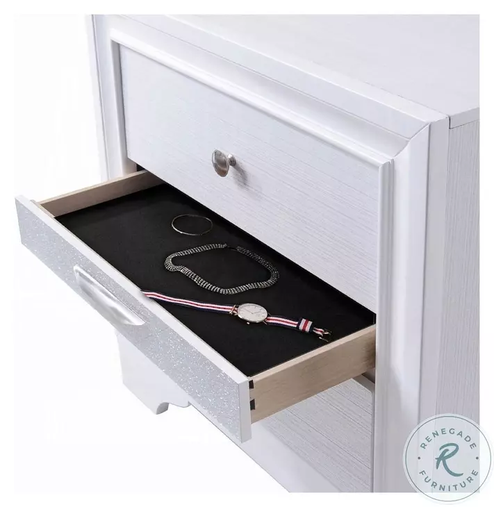 Naima White Nightstand