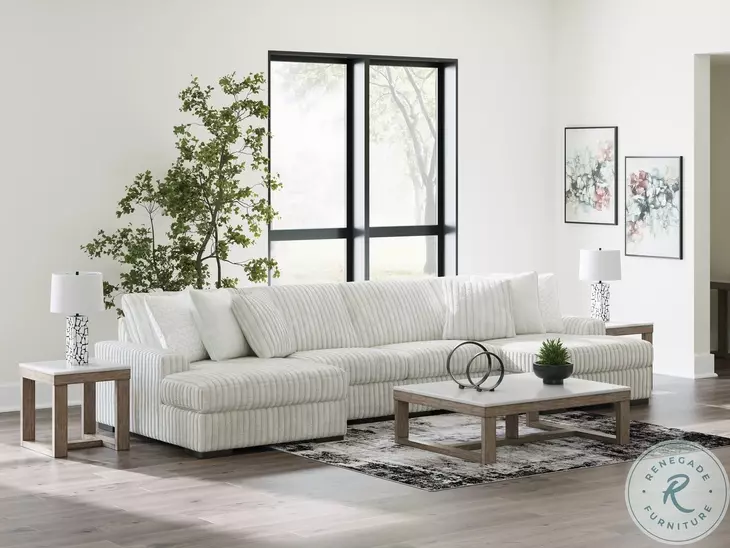 Stupendous Alloy 4 Piece Sectional with Double Chaise