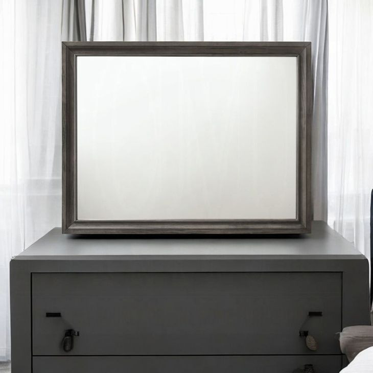 Naima Gray Rectangular Dresser Mirror