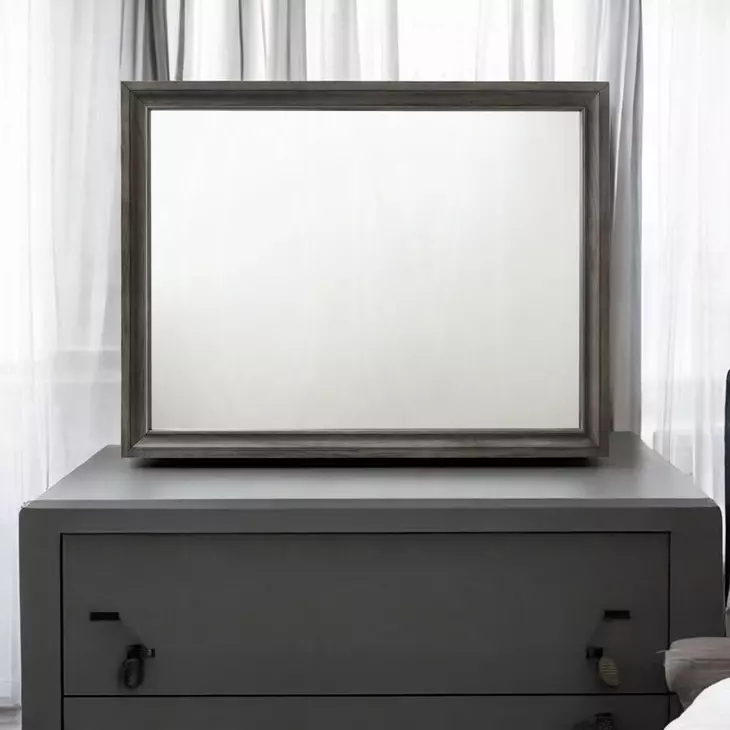Naima Gray Rectangular Dresser Mirror