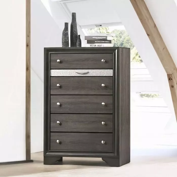 Naima Gray 6 Drawer Chest
