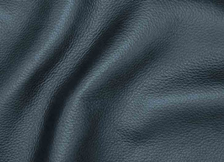 Sherwyn Navy Leather Living Room Set