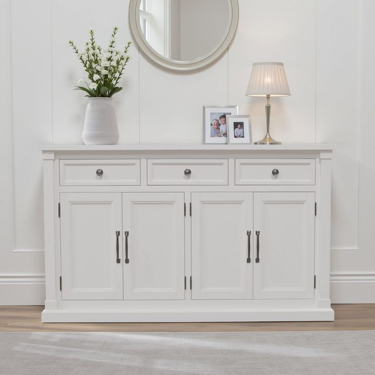 Hampton White 4 Doors Sideboard