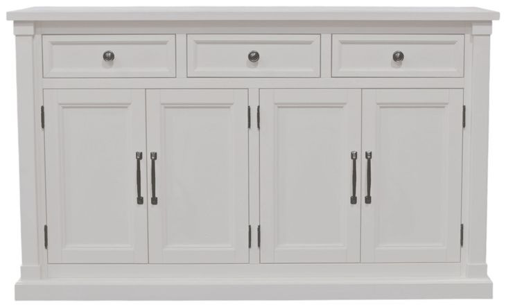 Hampton White 4 Doors Sideboard