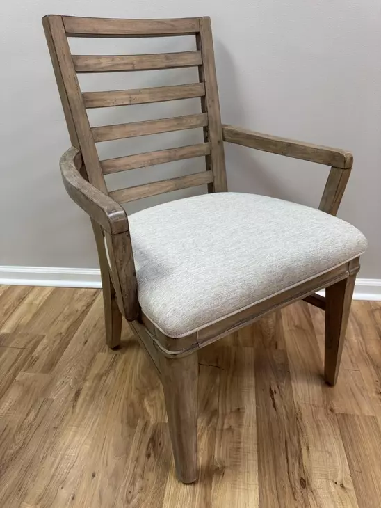 Meadowbrook Sand Upholstered Arm Chair Set of 2