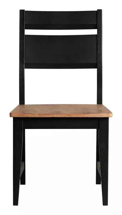 Austin Natural Mango and Black Dining Chair Set of 2