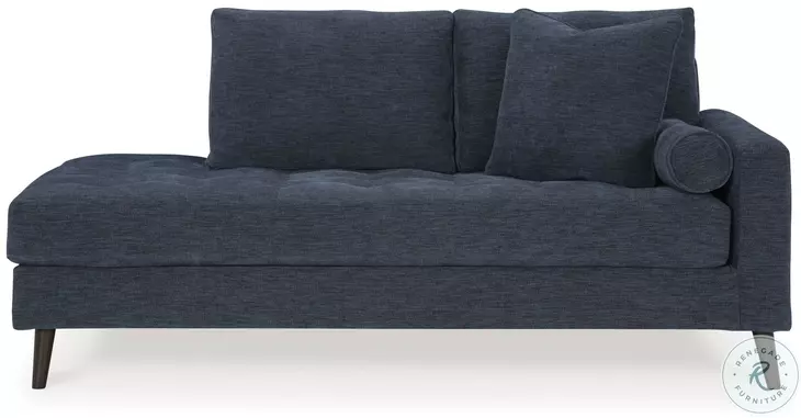 Bixler Navy Corner Chaise